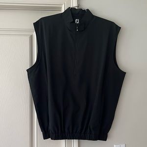 Men’s FootJoy Black wind-shirt Vest. Size L. NWT.